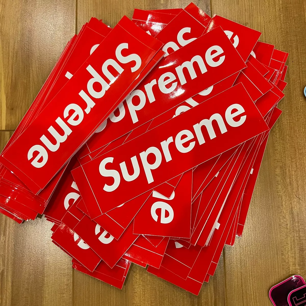 Supreme 2 Box Logo Sticker + 1 Random Stickers 100% Authentic With Tracking