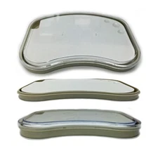 BesQual Wet Porcelain Mixing Tray. Palette Size: 9 x 6 x 0.55 inches.