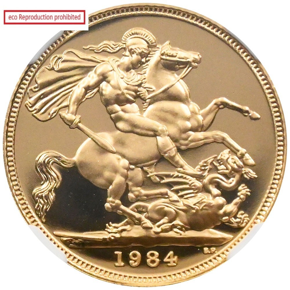 Great Britain 1984 Elizabeth II 1 Sovereign Gold Coin NGC