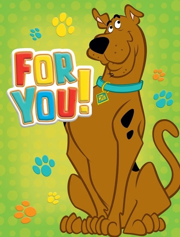 PAPER HOUSE Scooby Doo For You! Gift Enclosure Card + Envelope