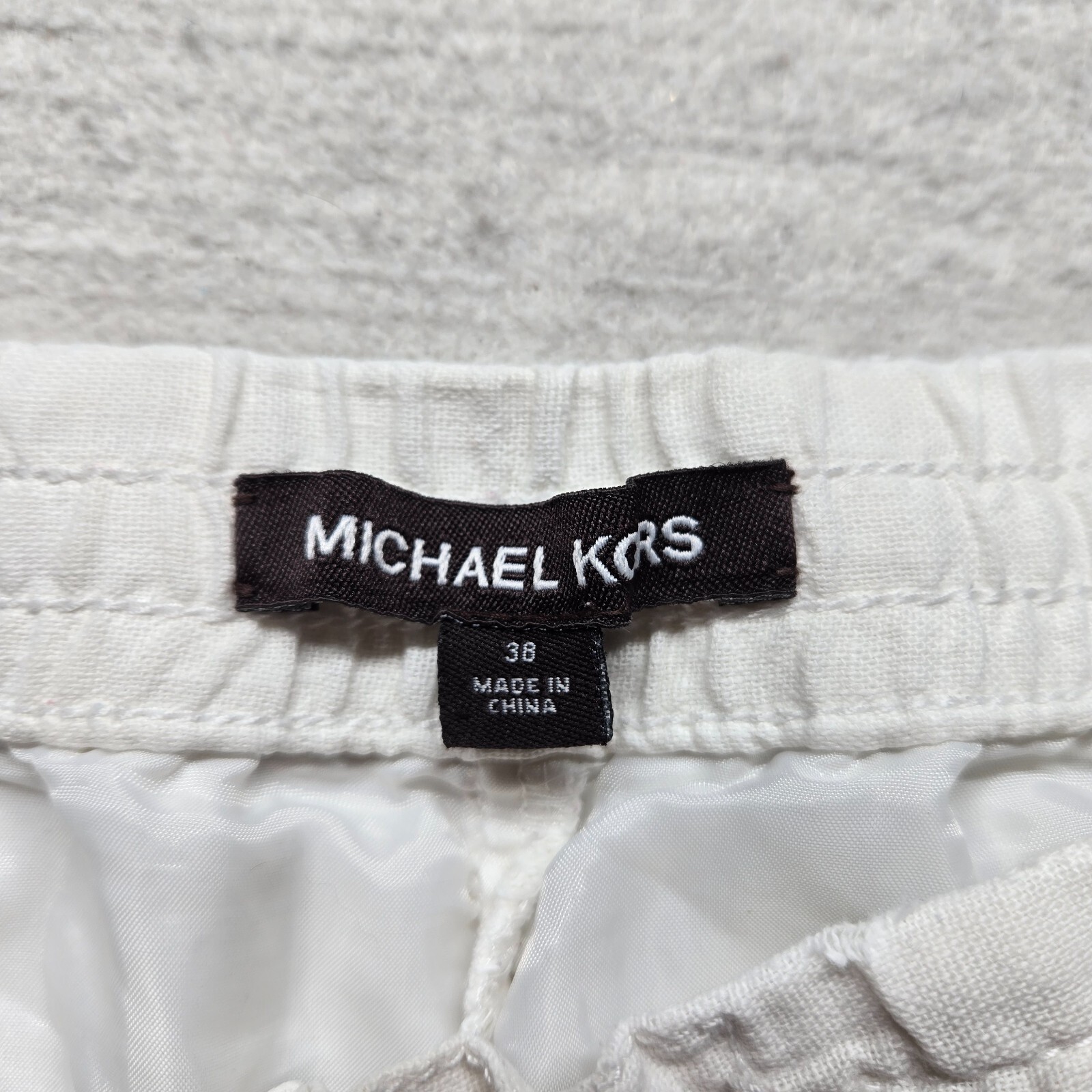 Michael Kors Shorts Solid White Flat Front Bermud… - image 2