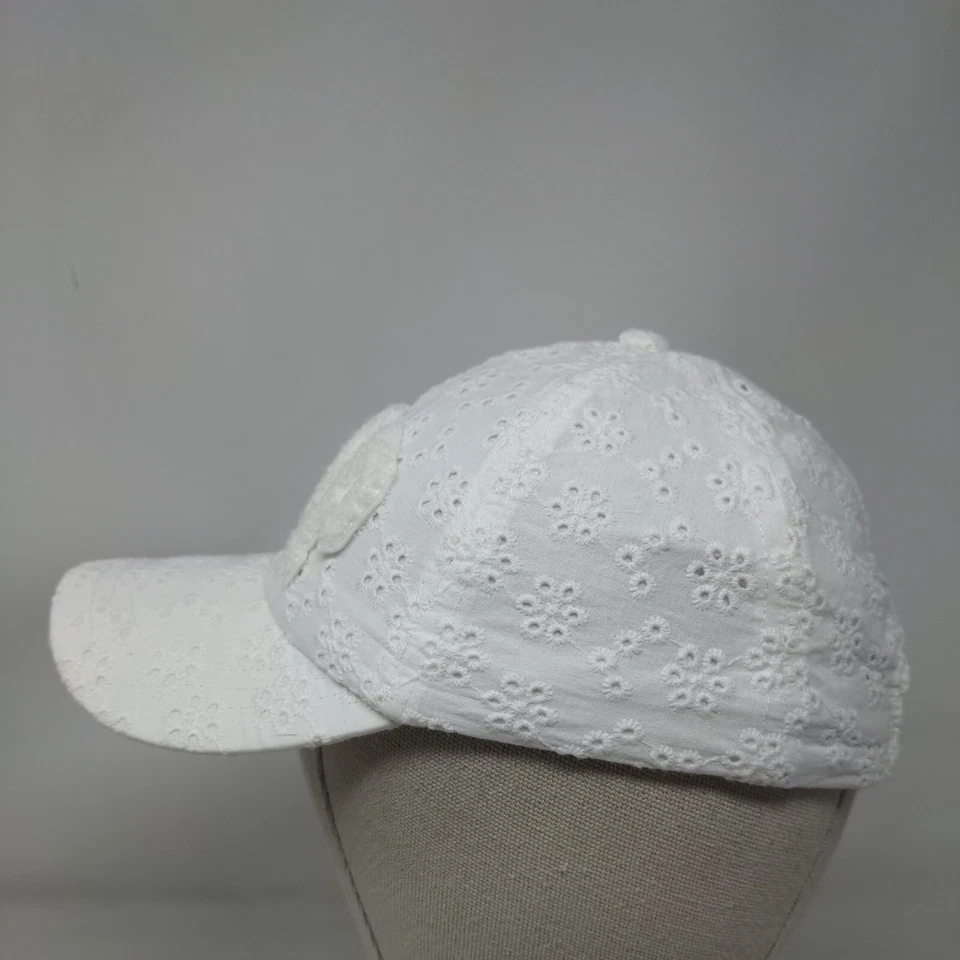 Sombrero Gap Kids elástico con tirantes blanco forrado con ojales pequeños/medianos Foto 3 de 4