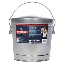 Behrens 6106K Galvanized Steel Locking Lid Trash Can, 6-Gallon