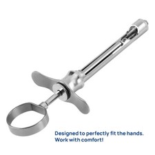 Dental Surgical Oral Injection Syringe Aspirating Syringe 1.8CC Hook Sharp Head