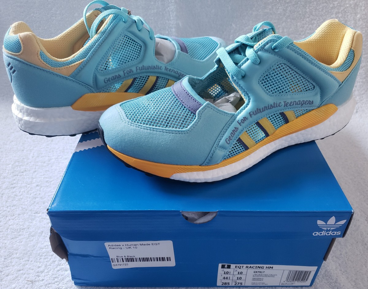 Adidas Originals EQT Racing Human Made Light Blue Ocean UK 10 NEW GX7917