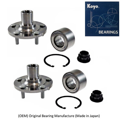 Front Wheel Hub & OEM (KOYO) Bearing Kit Fit Mazda MPV 2000-2006 PAIR