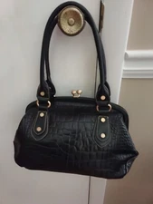 Franco Sarto Leather Black Purse 