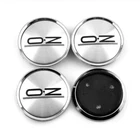 4x 62mm OZ racing hub cap wheel cover hub caps chrome M643 for OZ Hydra
