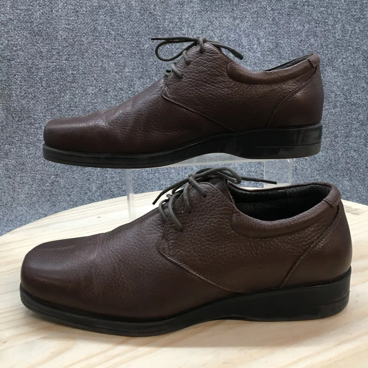 Claiborne Dress Shoes Mens 11 Seymour Oxford Brown Leather Lace Up