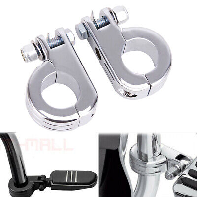 1.25" Highway Guard Foot Peg Clamp Mounting Kit For Harley Touring Engine Bars