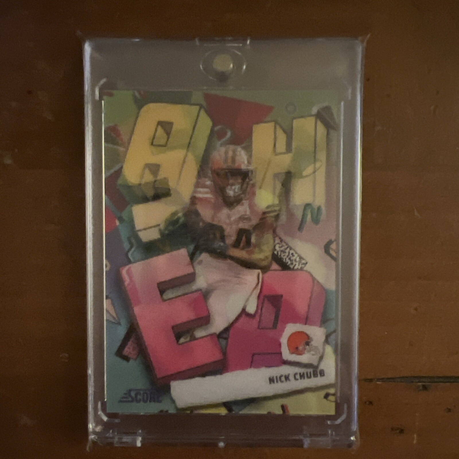 Nick Chubb 2024 Score football Step Ahead Insert #SA-NCB Case Hit SSP Browns