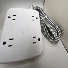 Beshon BS921 Surge Protector Power Strip with 2 USB C 5 Ft Flat Extension Cord