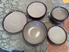 Vintage pier 1 Imports Crackle Collection 13 Piece Set