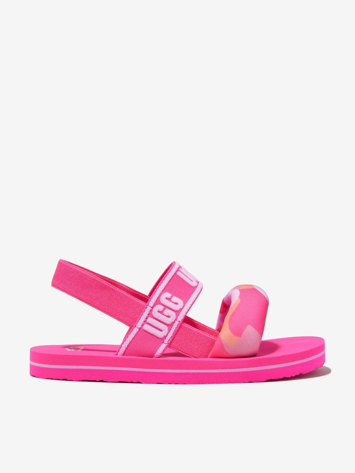 UGG Zuma scivoli da donna mimetici rosa caldo taglia J 5 W 7 NUOVI