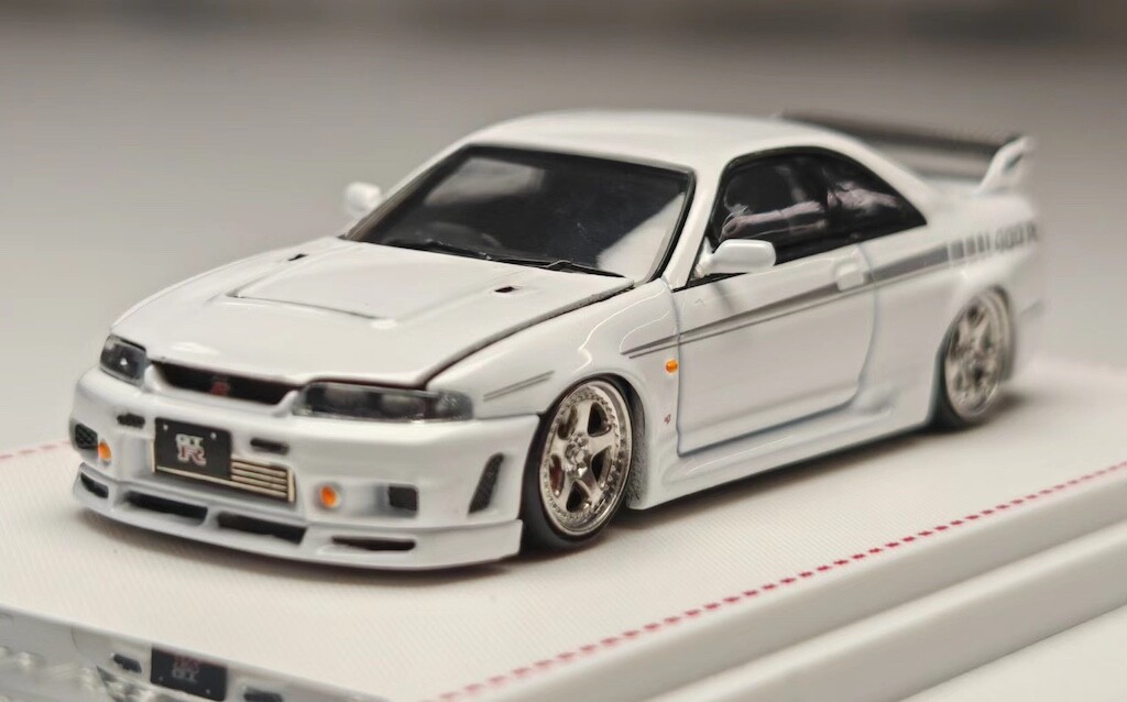 POPRACE 1/64 SKYLINE GT-R R33 & BNR32セット GT-R R33 400R PURPLE