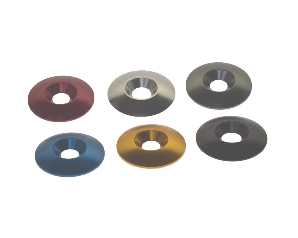 KEEP-RACING Unterlegscheibe für Senkkopfschraube, 34 x 8mm, Aluminium, eloxiert