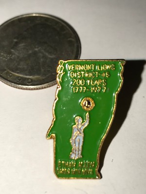 Lions Club ETHAN ALLEN  Pins Vermont 1977 State DISTRICT 45 GREEN MOUNTAIN BOYS