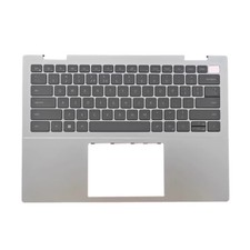 For DELL Inspiron 7430 7435 Palmrest Silver with US Keyboard
