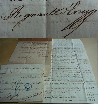 Briefe PARIS 1827-35 Capitaine Aglibert François REGNAULT d'Evry (1790-1874) - Bild 1 von 4