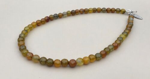 Fire Agate Necklace - Made in Ireland - Picture 1 of 6