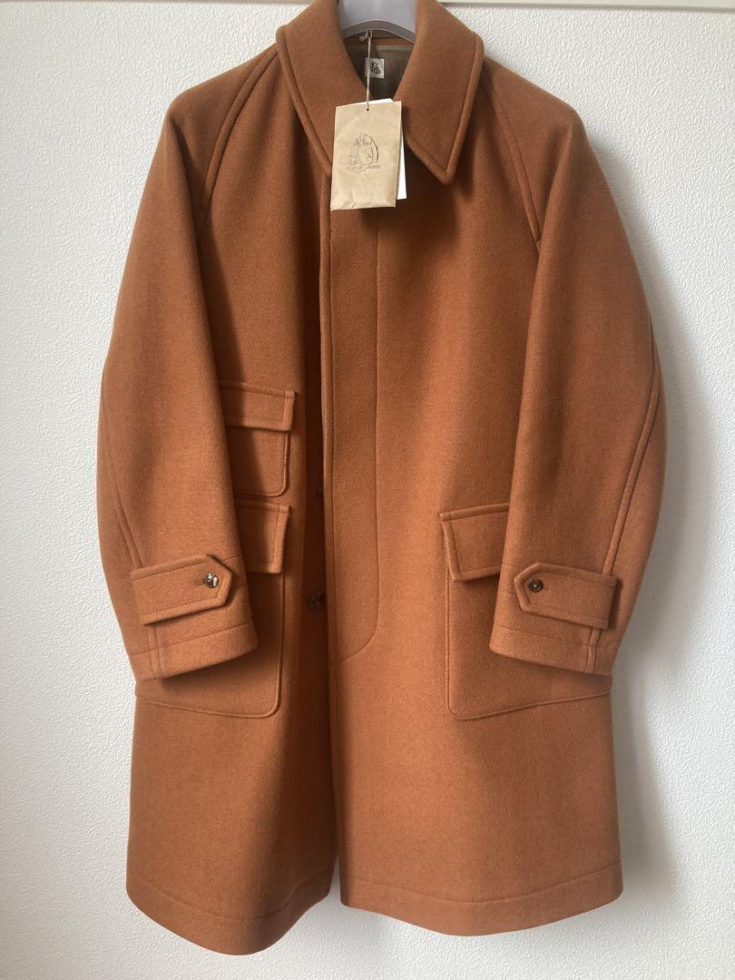 KAPTAIN SUNSHINE Traveller Coat Size 36 Walnut 100% Wool KAPTAIN SUNSHINE Traveller Coat Size 36 Walnut 100% Wool