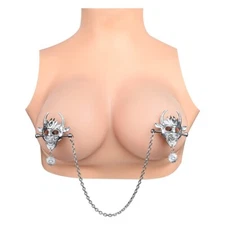 Stainless Steel Metal Adjustable Breast Clips Clamps Bondgae Restraint Torture