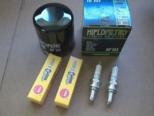Kawasaki Tune up kit Spark Plugs + Oil Filter Mule 1000 KAF450 88 91 92 93 94 95