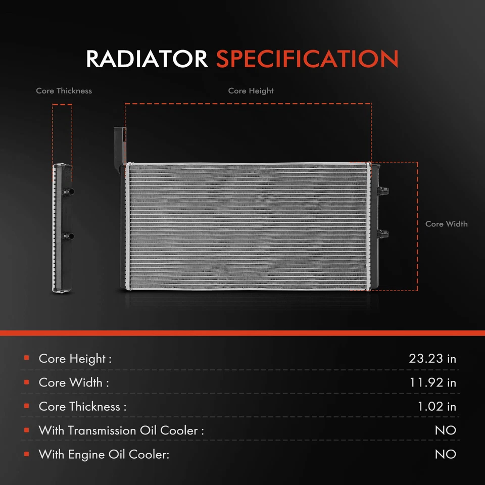 Radiator for BMW 650i xDrive Gran Coupe 2013-2019 550i GT 650i xDrive V8 4.4L - Image 2 of 4