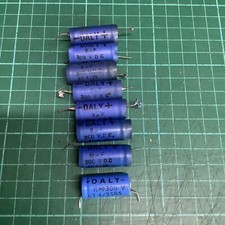 VINTAGE DALY CAPACITOR 8uF 300VDC - 1 Piece