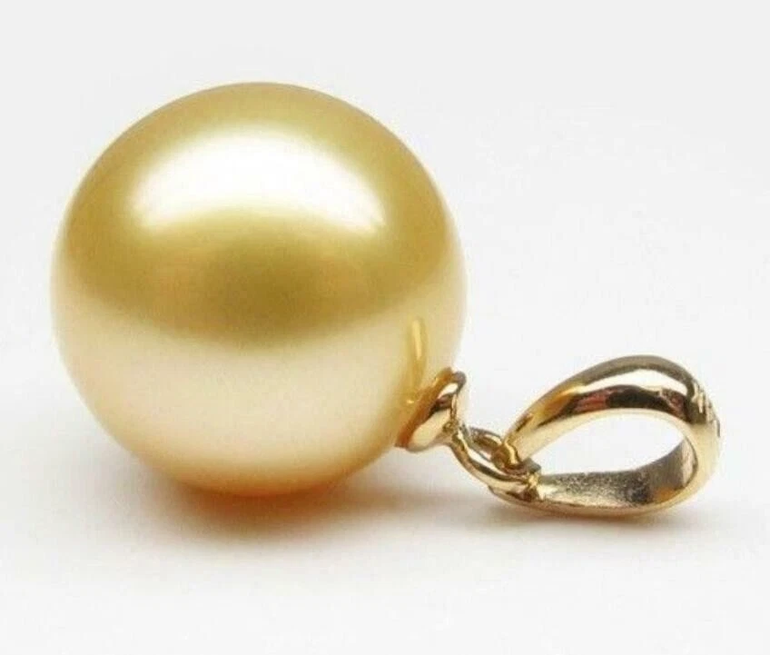 Lo último Enorme Colgante AAA 16mm Mar del Sur Perla Concha Negra 14k Foto 3 de 3