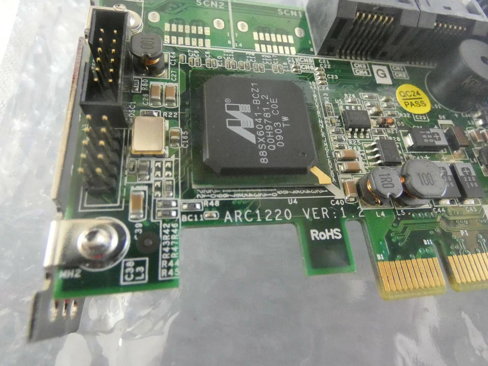 Areca ARC-1220-X4 4 port SATA II RAID Adapter card PCIe x8 - Image 4 of 4