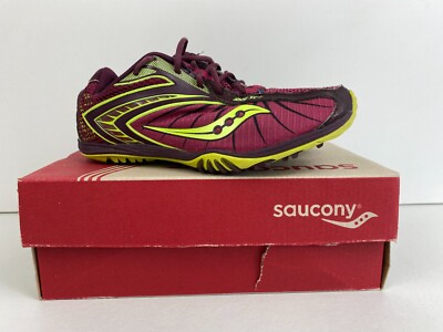 Saucony Shay XC2 Plum/Citron Running Shoes 10082-1 Womens XT-600 Size 6.5