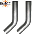 2.25" 2-1/4" 45 Degree Aluminized Steel Mandrel Bend Exhaust Pipe 2 Pack