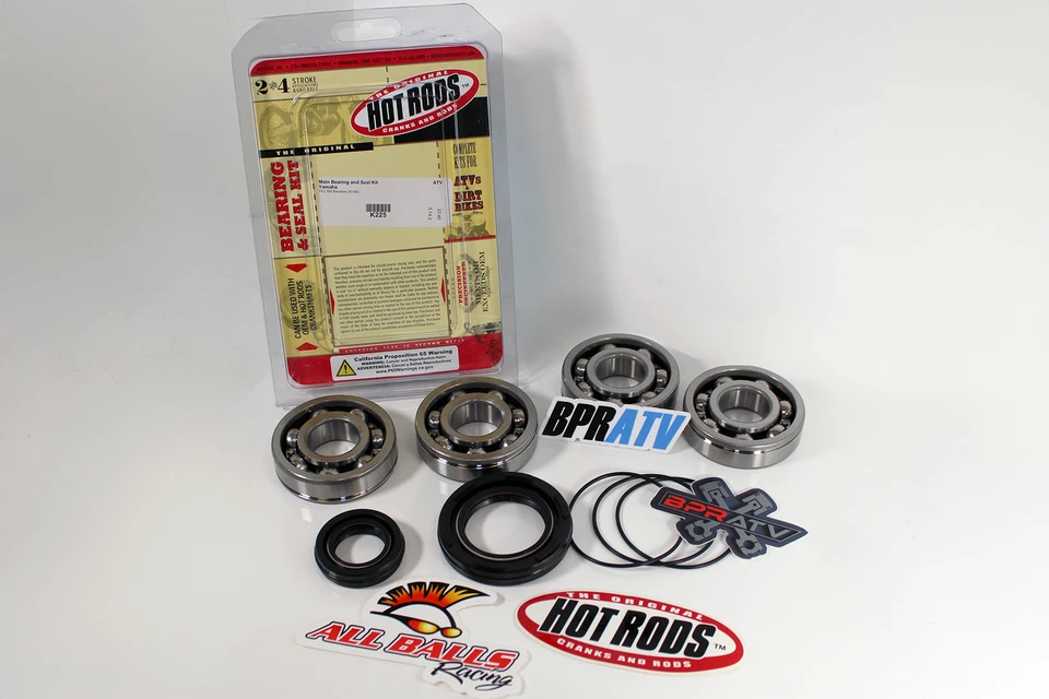 Yamaha Banshee 350 Crankshaft Rebuild Kit Main Bearings Crank Seals Hot Rods Kit - Image 3 of 4