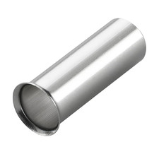 100-Pack AWG 10/6Mm  Long: 12Mm Copper Crimp Connectors   Non-Insulated Ferrule