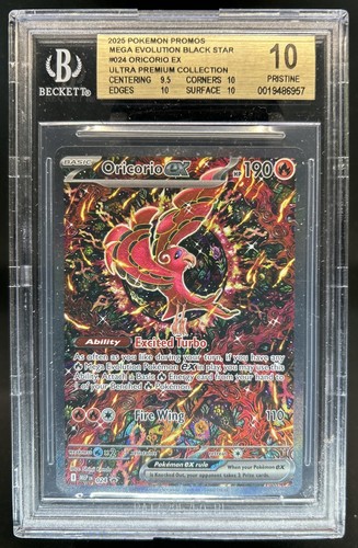 2025 Pokemon MEP Black Star Promos Oricorio ex #024 BGS 10 PRISTINE