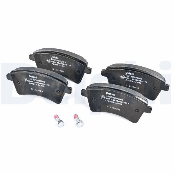 Delphi Bremsbelagsatz, Scheibenbremse LP2078 FüR MERCEDES-BENZ Renault-image