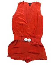 Marc By Marc Jacobs Red One Piece With White Belt Swimsuit Size S