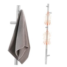 Towel Warmer Wall Mounted 43-Inch Single Towel Bar with Built-in Timer,