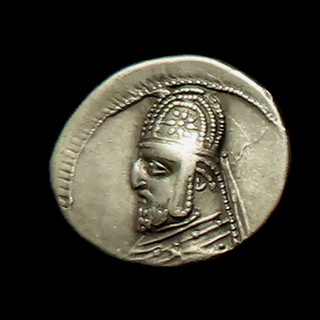 Parthian Silver Drachm Orodes I c90 80 BCE #1