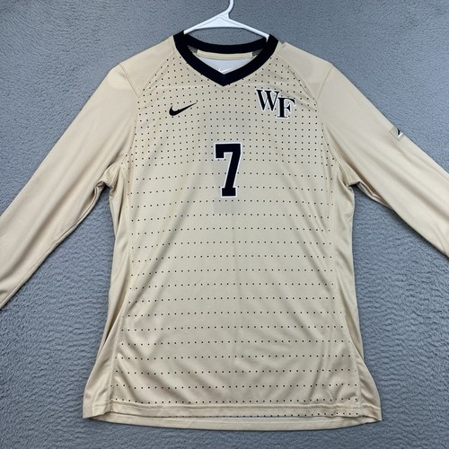 Wake Forest Jersey Womens Medium Gold Demon Deacon Sports Nike Polyester #7 ACC - Picture 2 of 12