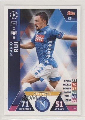 2018-19 Topps UEFA Champions Match Attax Mario Rui #220 Rookie RC 09jr