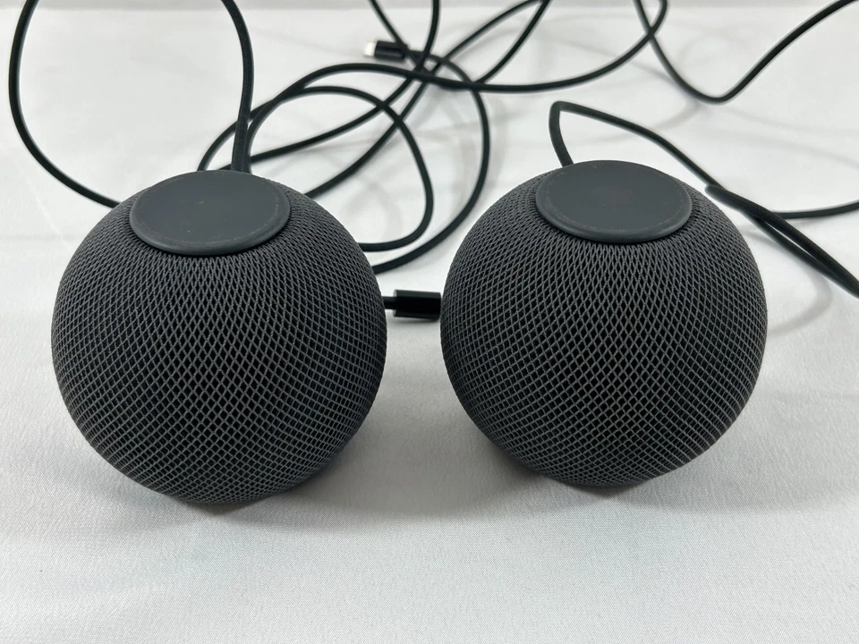 Lot Of 2 |Apple Homepod Mini A2374 - Black Factory Reset Ready To Use - image 3 of 4