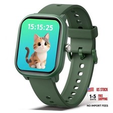 Smart Watch for Kids Girls Boys No APP/Phone Needed, 1.8" IP68 Waterproof Green