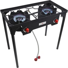 Propane Double Burner Two Burner Camp Stove Outdoor High Pressure Propane 2 Burn