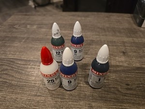 Mixol Paint Lot New & Used X 5 