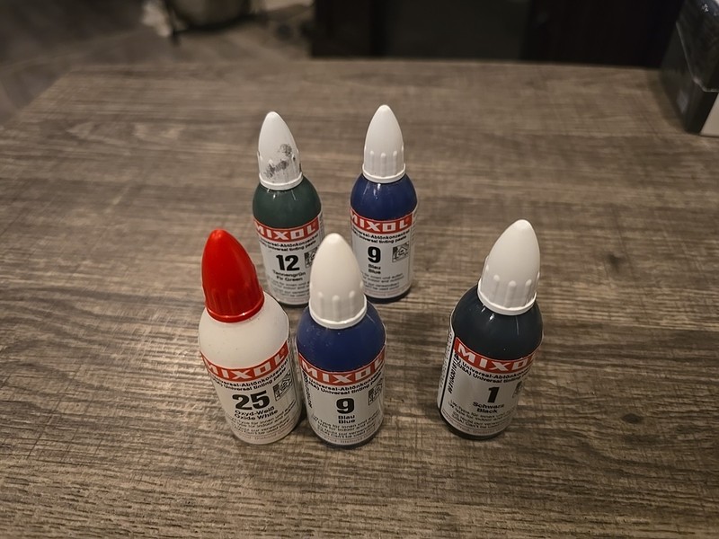 Mixol Paint Lot New & Used X 5 