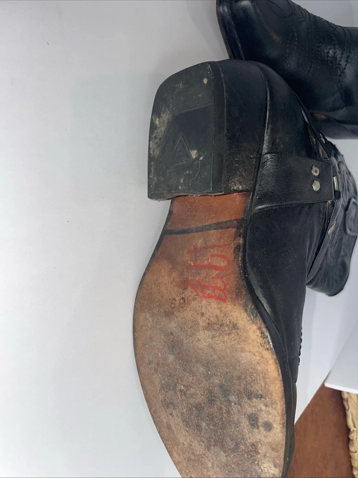 Botas de vaquero de cuero Harley Davidson vintage Foto 4 de 4