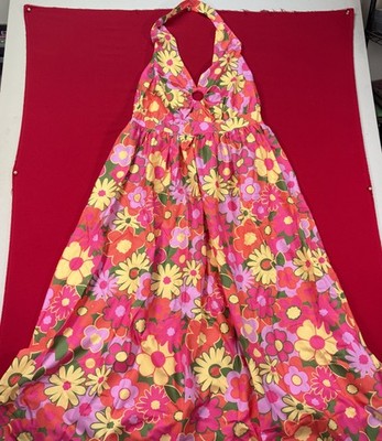 NWT Smak Parlour Unique Vintage Floral Halter Maxi Dress Easter Spring Sz 3X/20