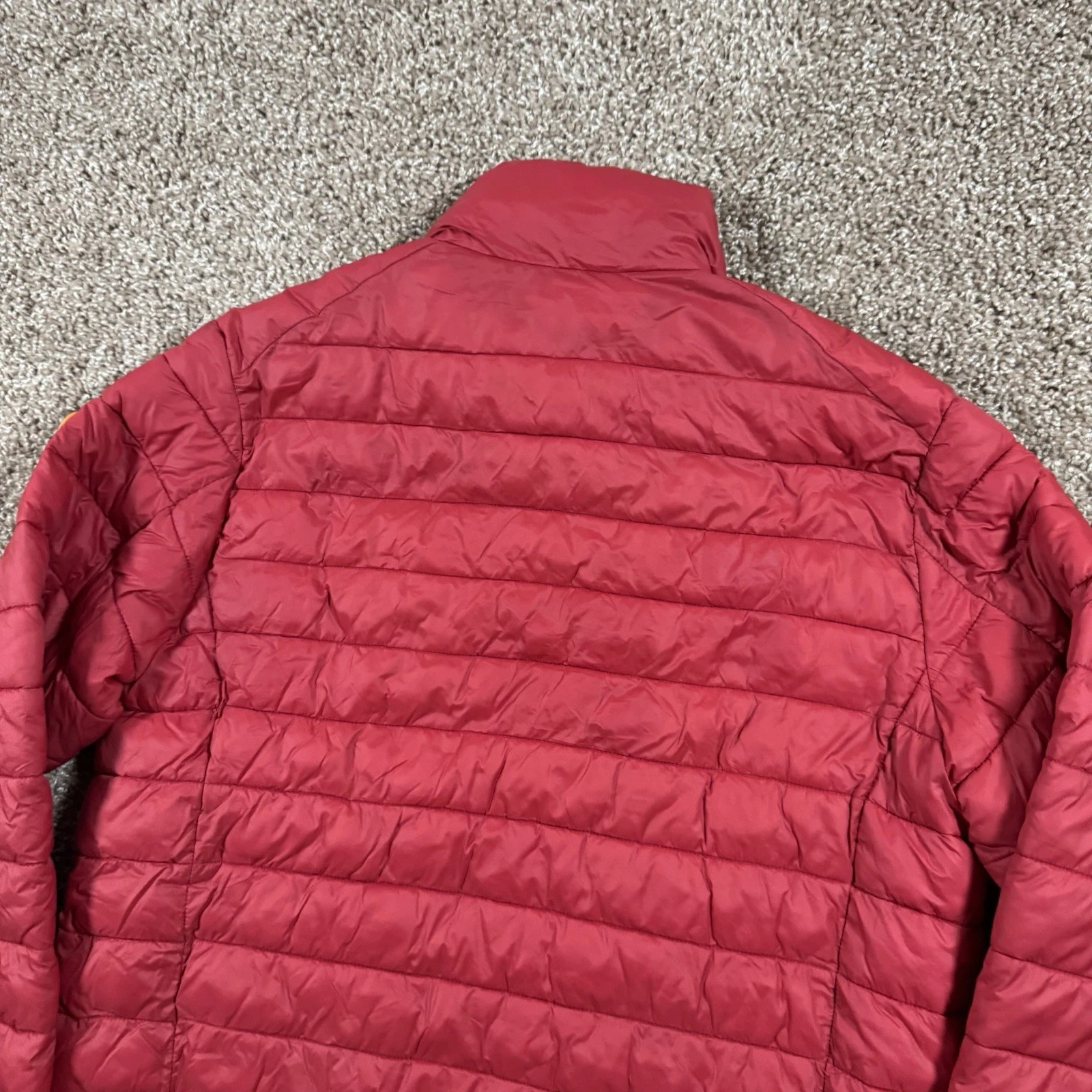 Save the Duck Ultra Light Jacket Puffer Mens Size Small Full Zip Plumtech Red image 18